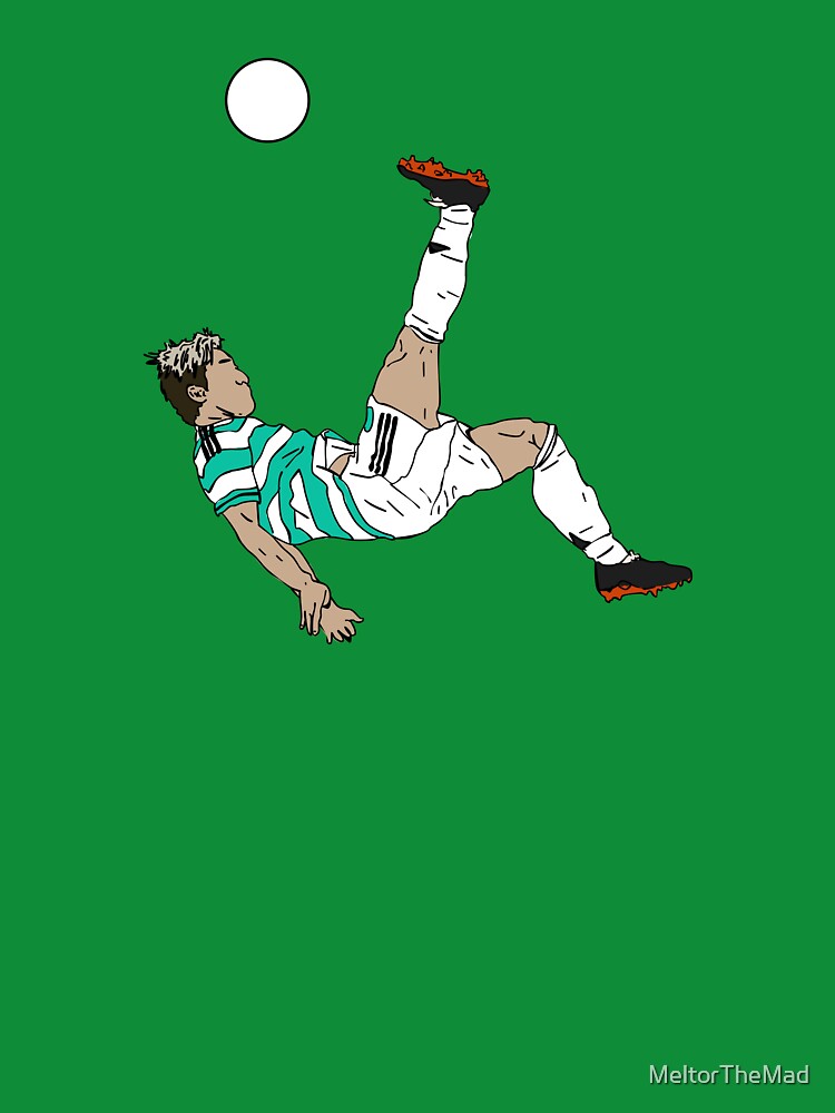 Daizen Maeda Bicycle Kick Goal – Celtic FC T-Shirt by Melty Shirts