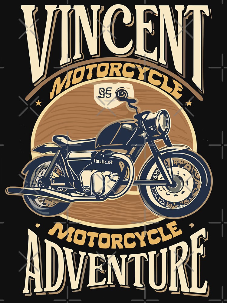 Vincent Motorcycle Adventure by DrawHandArt