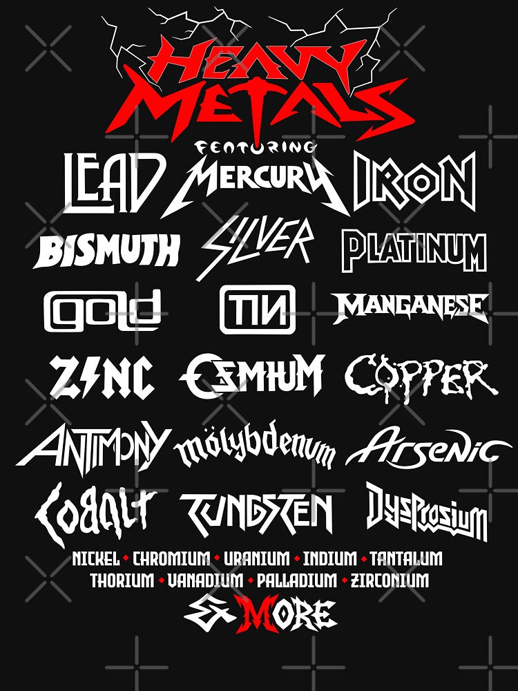 Back Print - Heavy Metals Parody - Red & White Edition by dreambeast