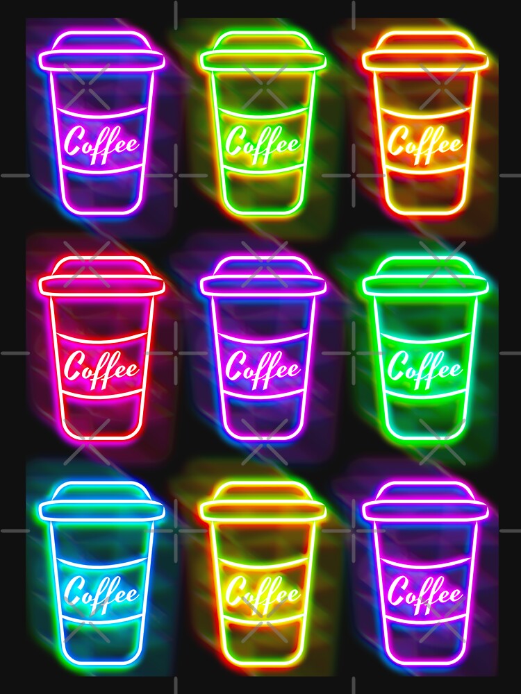 Neon Coffee Cups by JCGair