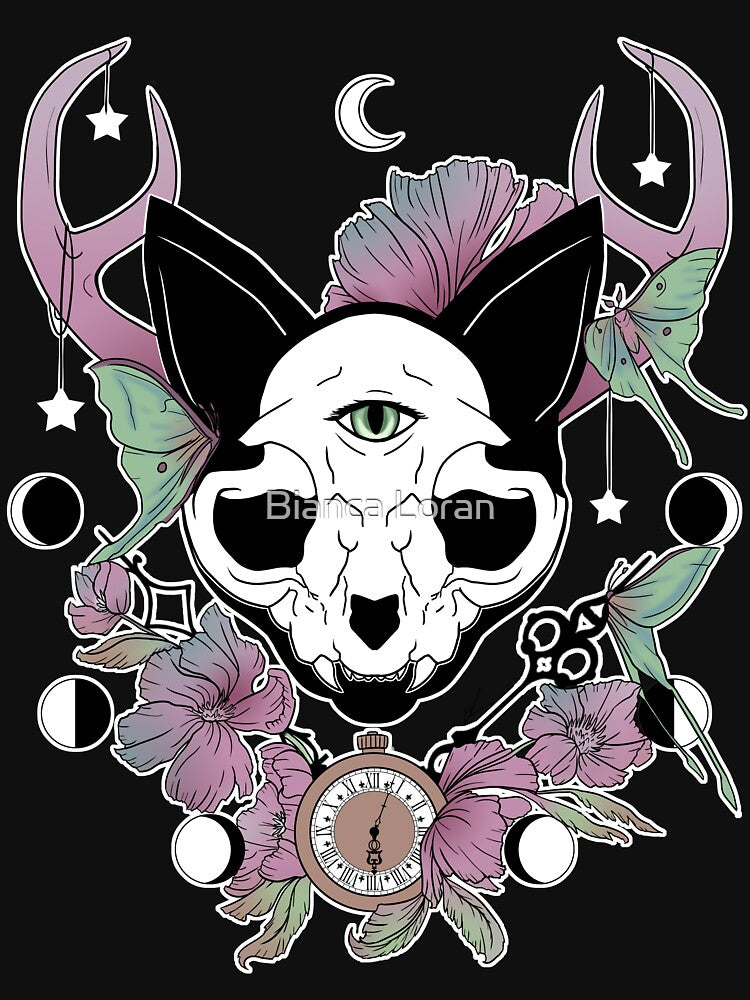 Twilight -- Skull Cat by Bianca Loran