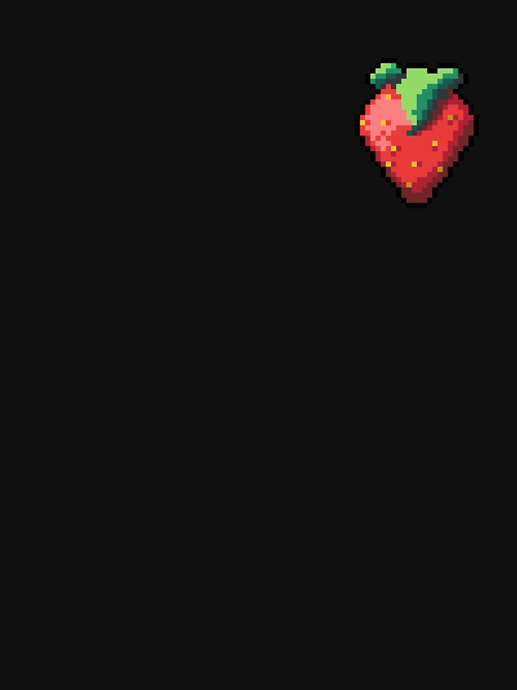 Pixel Strawberry - pixel food art by LittleFoodShop