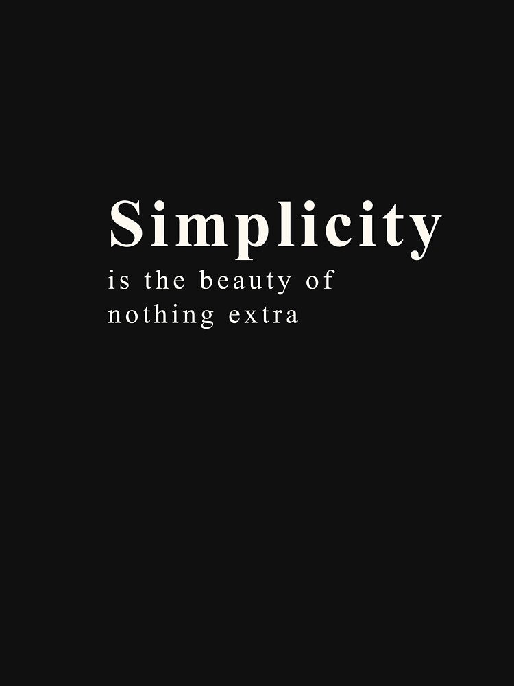 Cool design for Simplicity definition white by YOSPACE
