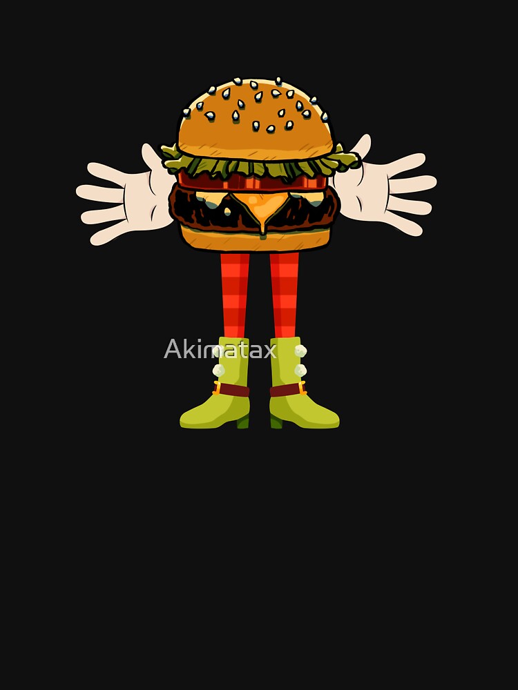 Cool hamburger art men - Cute kawaii burgermen by Akimatax ✯✯✯✯✯