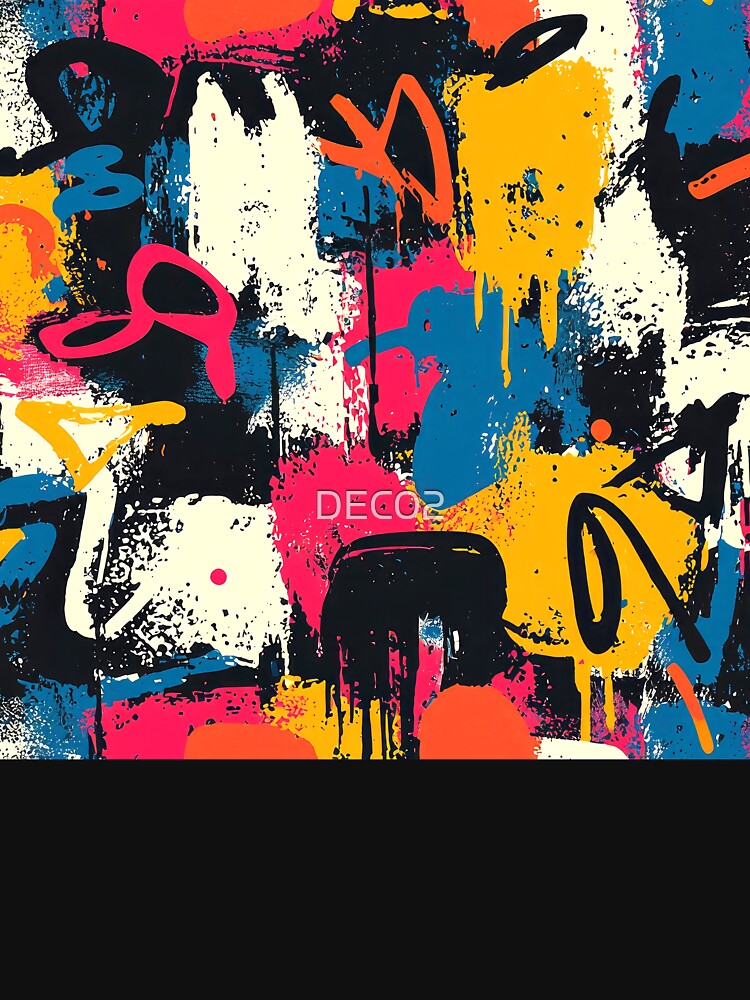 Grunge Urban Street Art Colorful Abstract Designs Mural by DEC02
