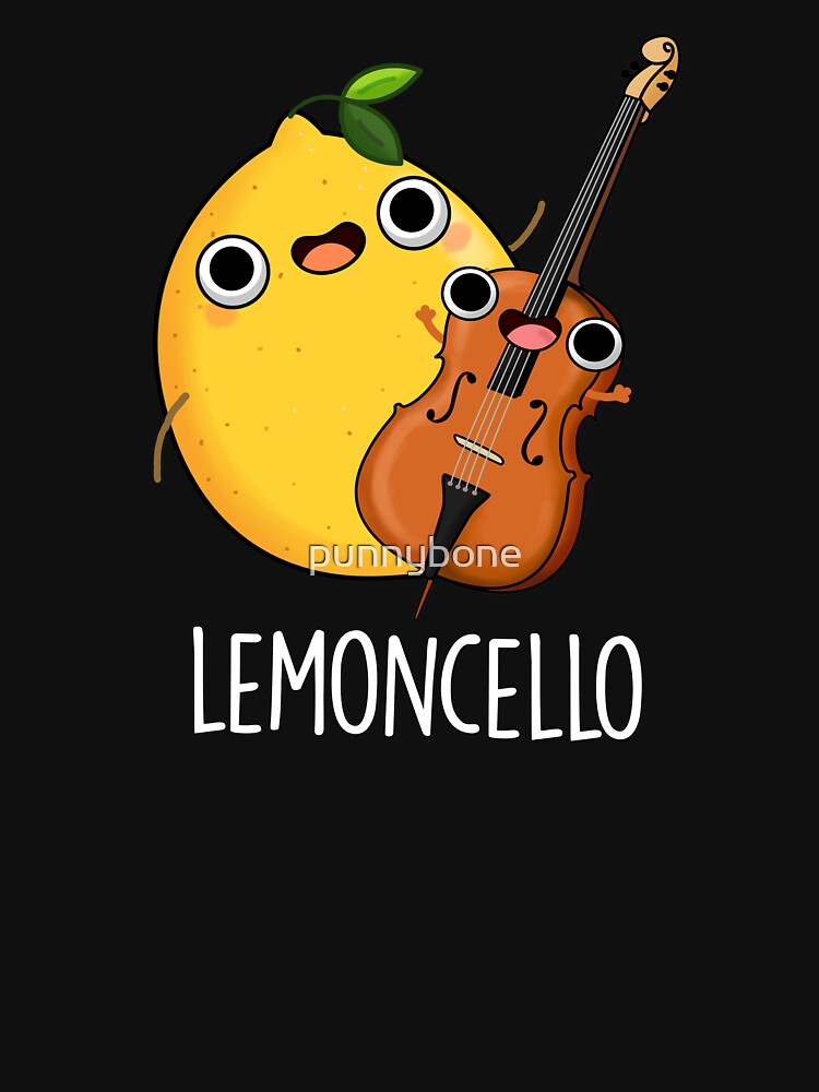 Lemoncello Funny Drink Puns (Dark BG) by punnybone