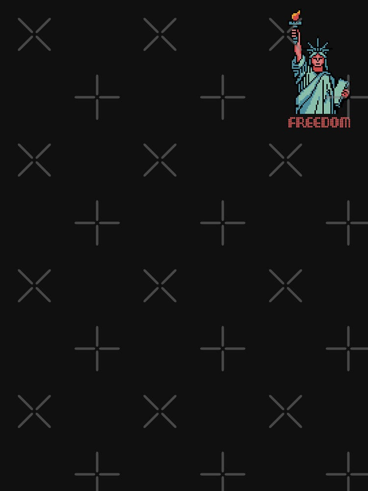 Statue of Liberty Pixel Art Freedom - For July 4th by charlypicazo