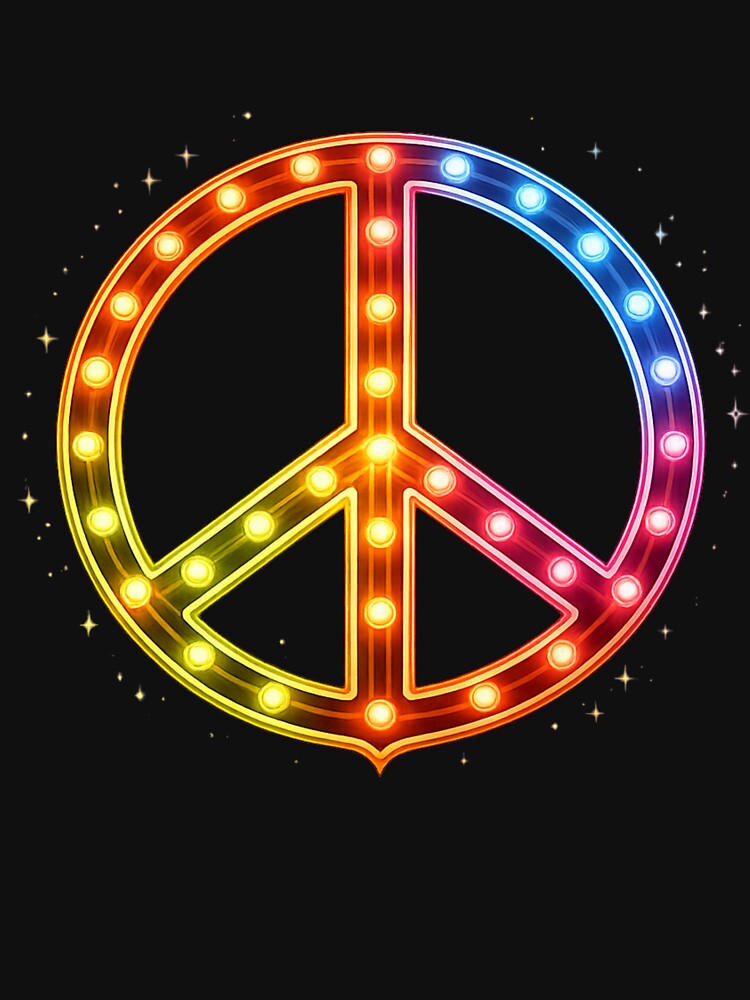 Neon Peace Sign by Starlight_Designs