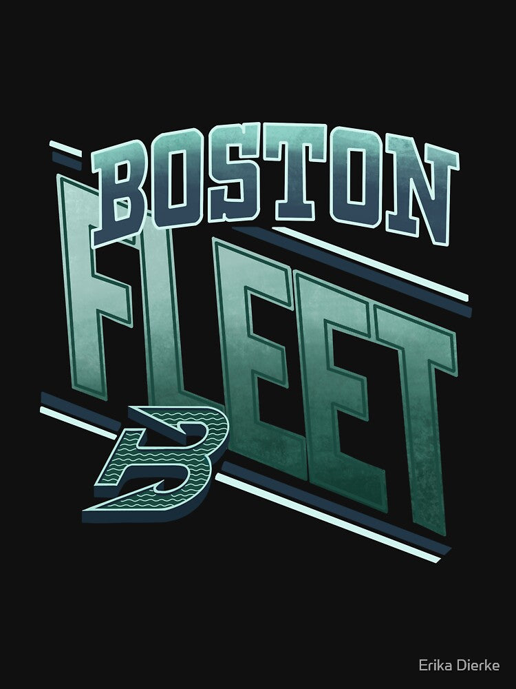 Vintage aesthetic pwhl Boston Fleet logo by Erika Dee