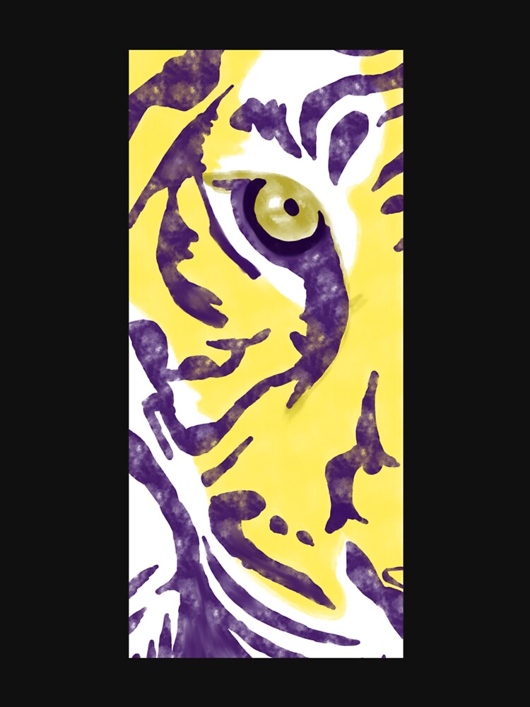 Purple And Gold Watercolor Tiger Artwork Premium Scoop T-Shirt by kerritoniap2g