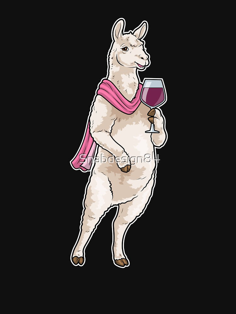 Llama Red wine by Snabdesign84