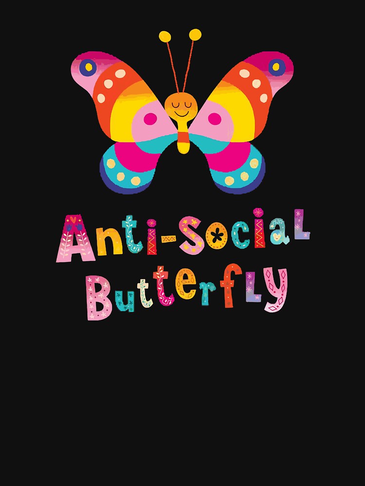 anti social butterfly pinky by aylinlakin
