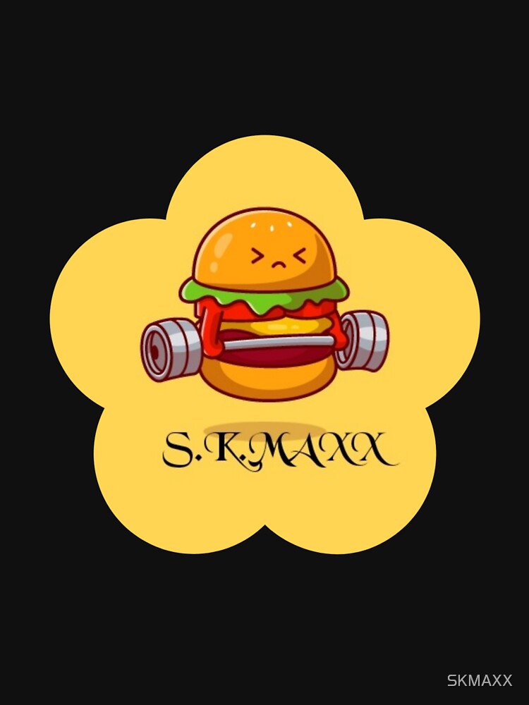 Funny burger lifts weights by SKMAXX