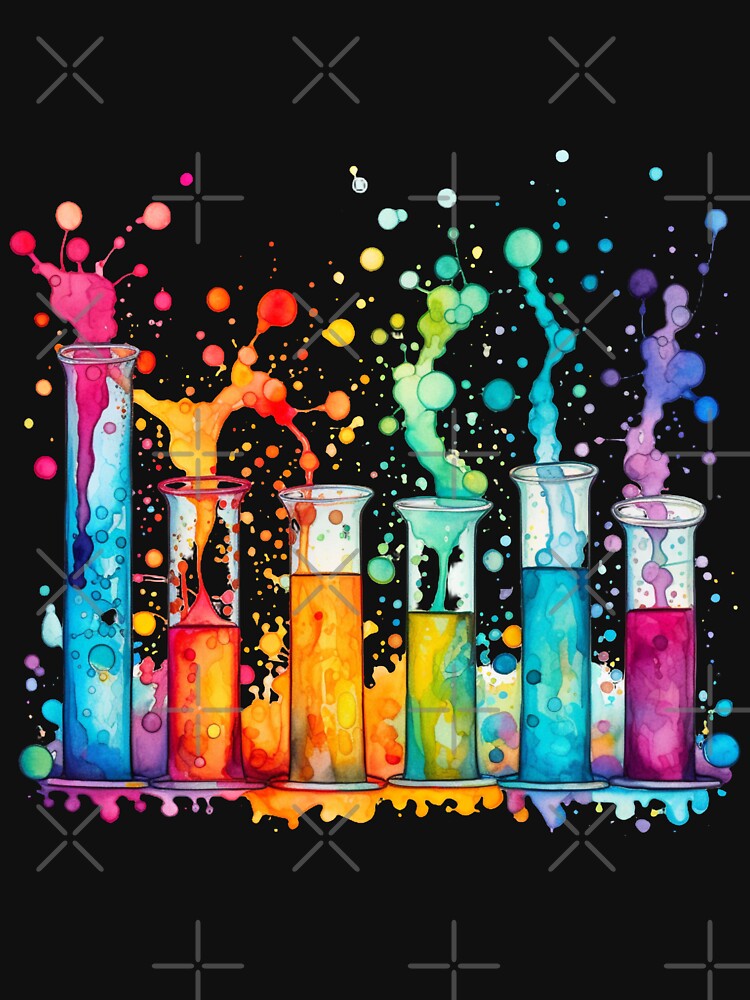 Watercolor Science-Chemistry Test Tubes by GrinGalore
