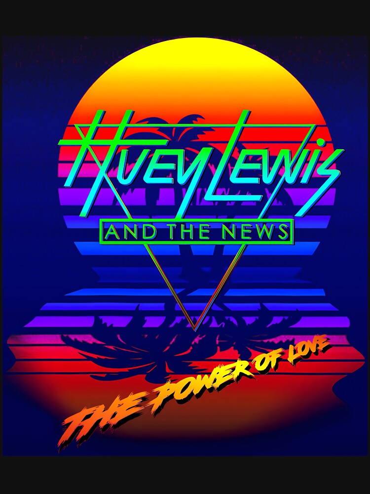 Huey Lewis The Power Of Love Retro 80S Synthwave Homage by ThierryMoreno