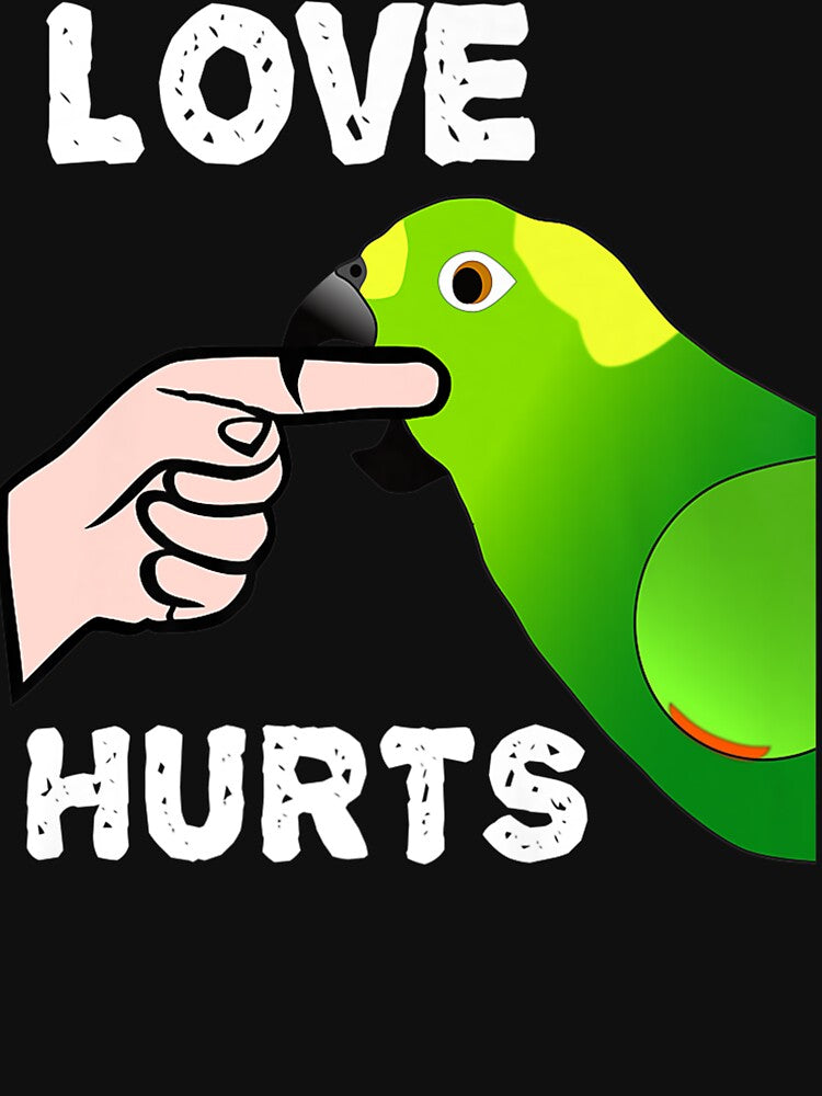 Love Hurts Naped Amazon Parrot Premium by fugoctcoe