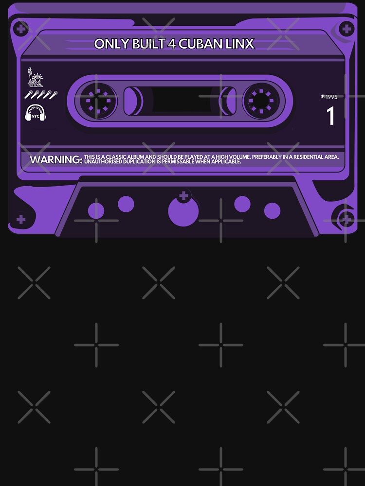Only Built 4 Cuban Linx 1995 Purple Cassette Tape by Zuriel Hargrove
