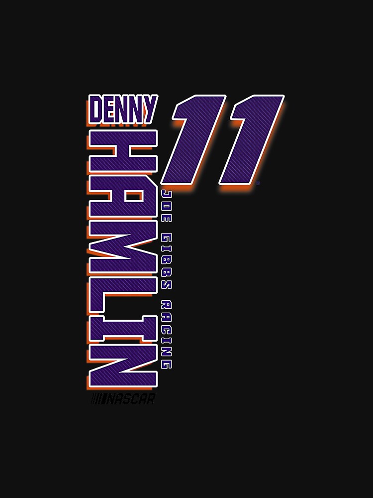 NASCAR - Denny Hamlin - Vertical Carbon Fiber Premium Tri-Blend by MichelleELawren