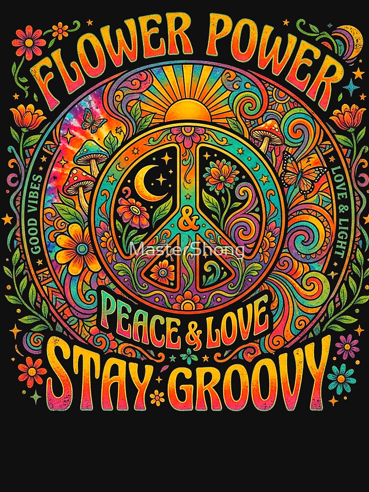 Peace Love Freedom Flower by MasterShong