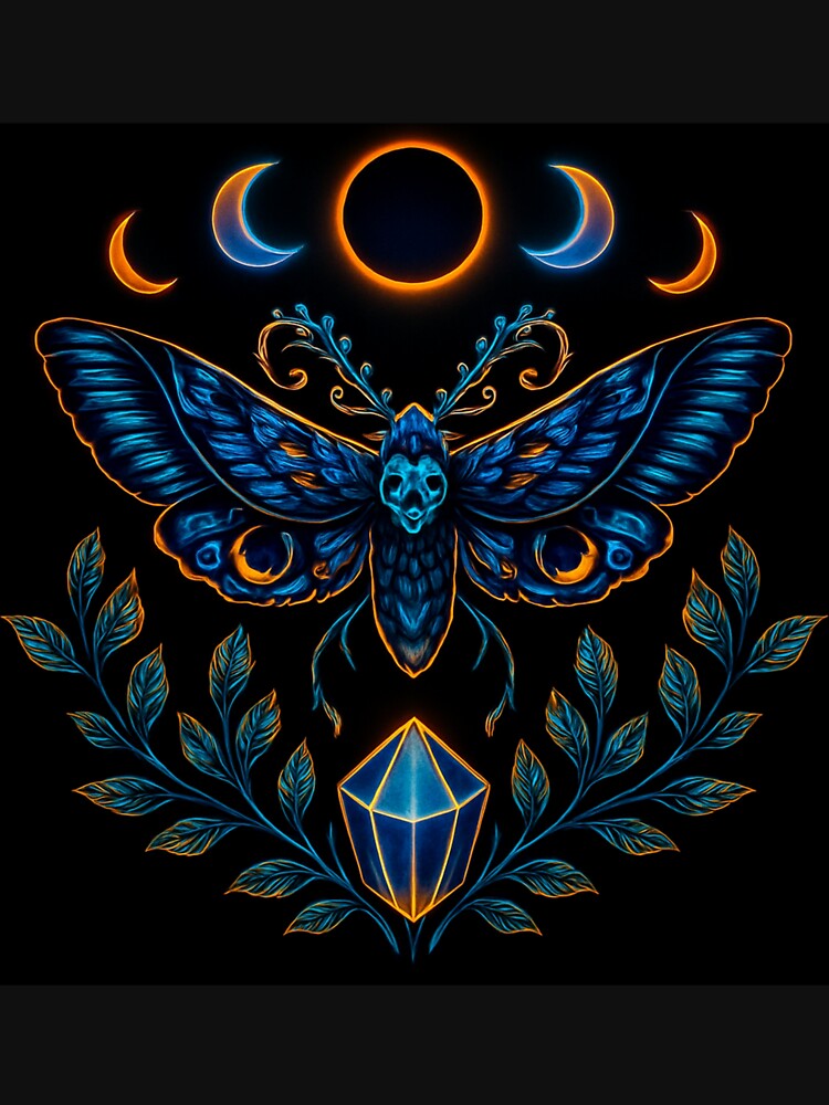 Celestial Death Moth Eclipse Crystal by GraveyardGlam