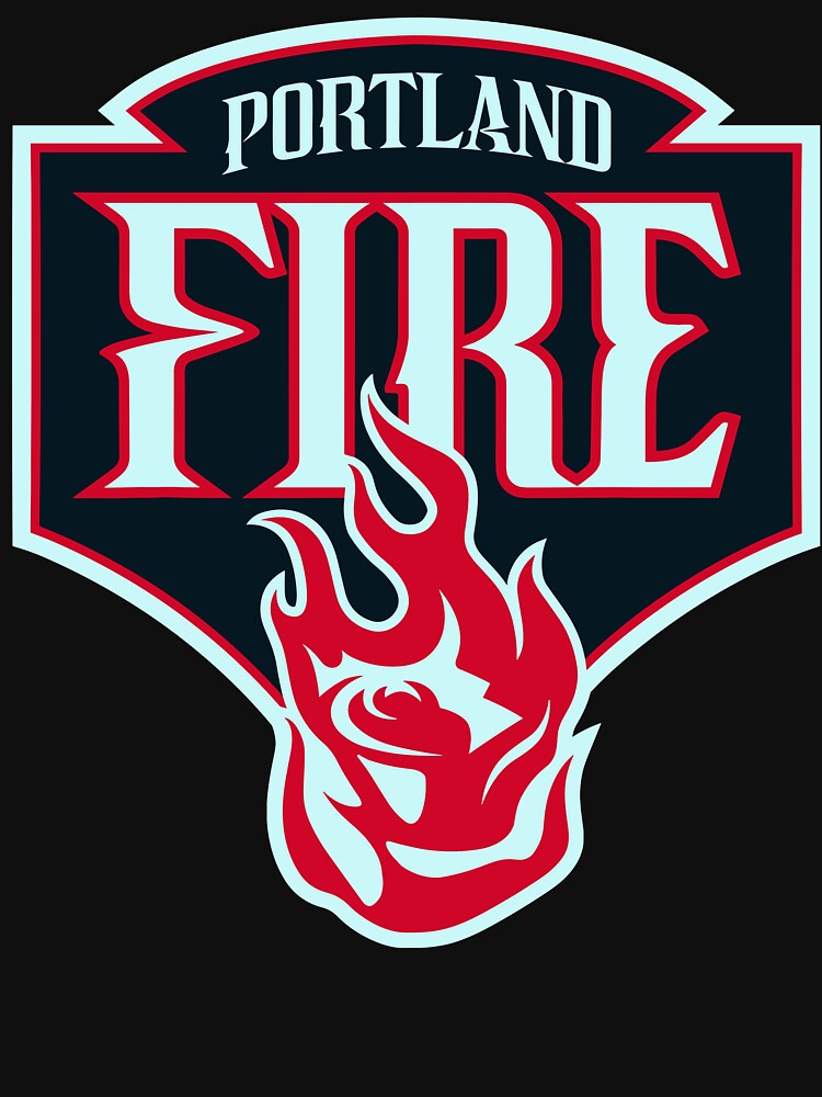 WNBA Portland Fire Logo Shield Crest Emblem Basketball by Lyotirum