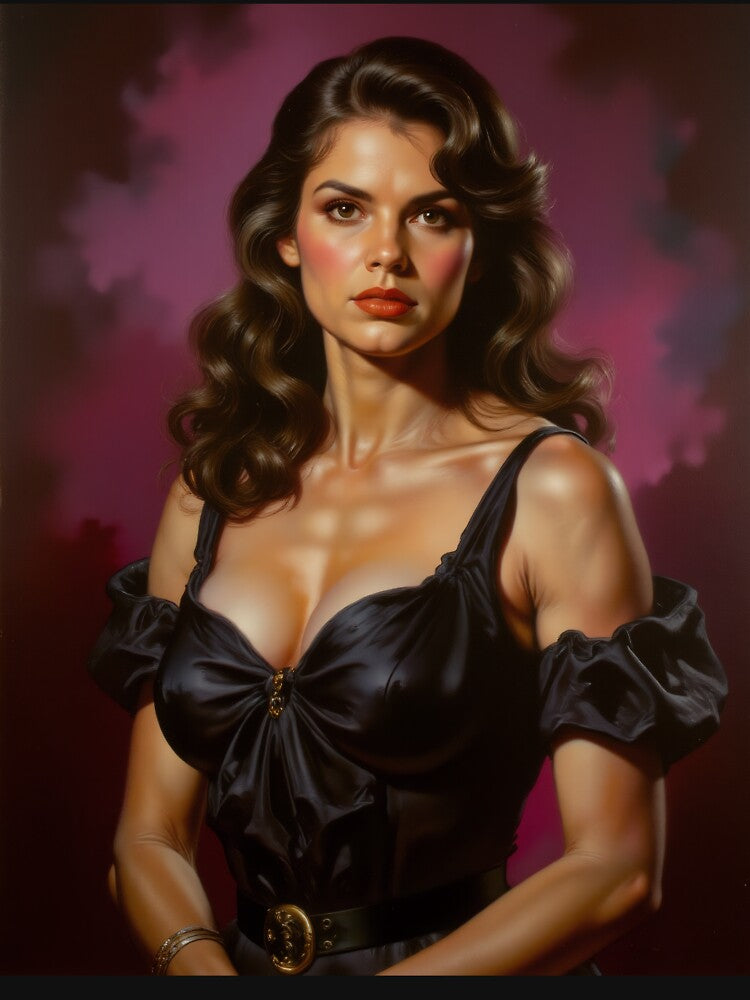 Vintage Portrait of a Strong Woman by Synthartik