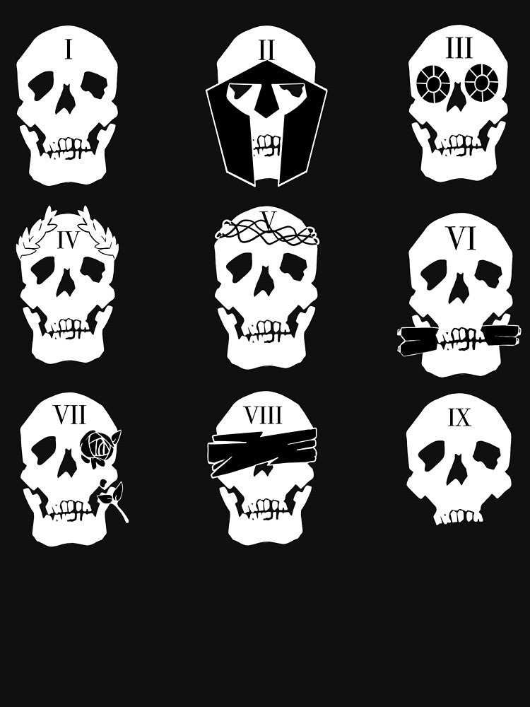 Locked Tomb Ninth House Skulls Fanwork Design by gothgeekshop