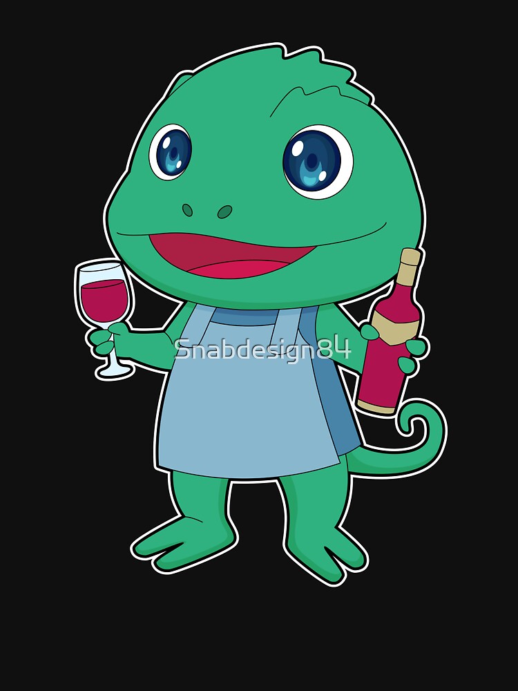 Chameleon Bottle Red wine by Snabdesign84