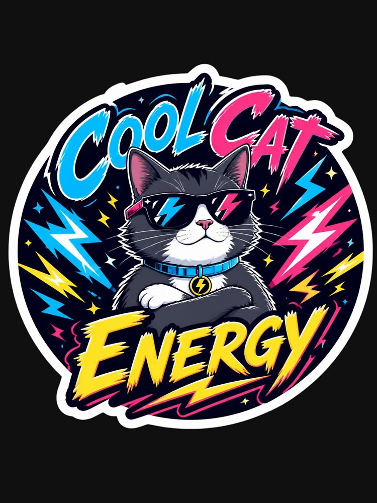 Cool cat with a lot of energy by JC Art Creations