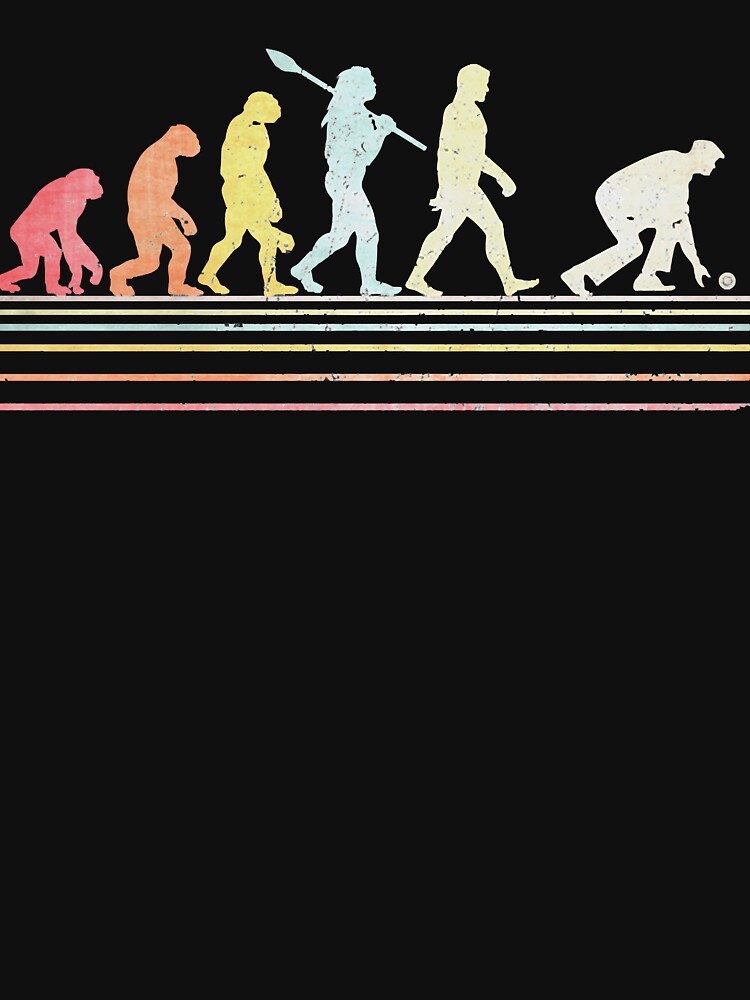 Vintage Funny Lawn Bowls Evolution Of Man Essential by CalebBerge02
