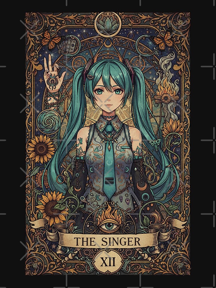 Hatsune Miku Tarot Card Style by MadShroomPrints