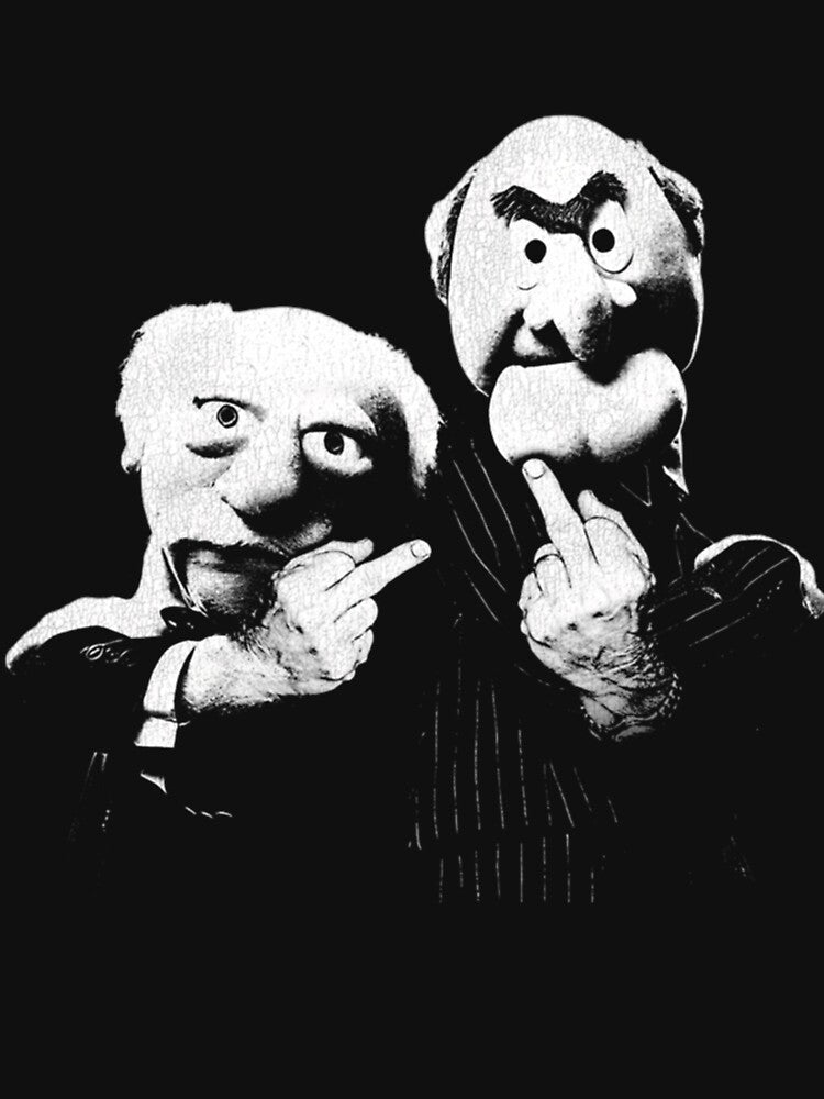Statlerr And Waldorff Middle Fingerr by TeddyPaintsArt