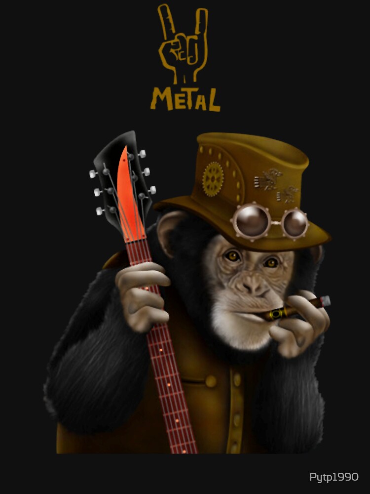 Rocker Guitarist Hippie Ape by Pytp1990