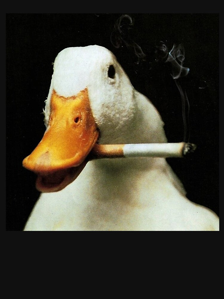 It Looks Just As Stupid When You Do It Cool Duck Smoking by HeatherCWolf