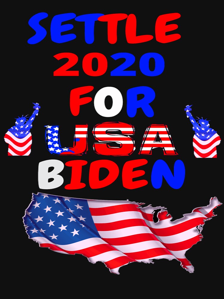 Settle for Biden 2020 Slim Fit T-Shirt by mehdi zaidoune