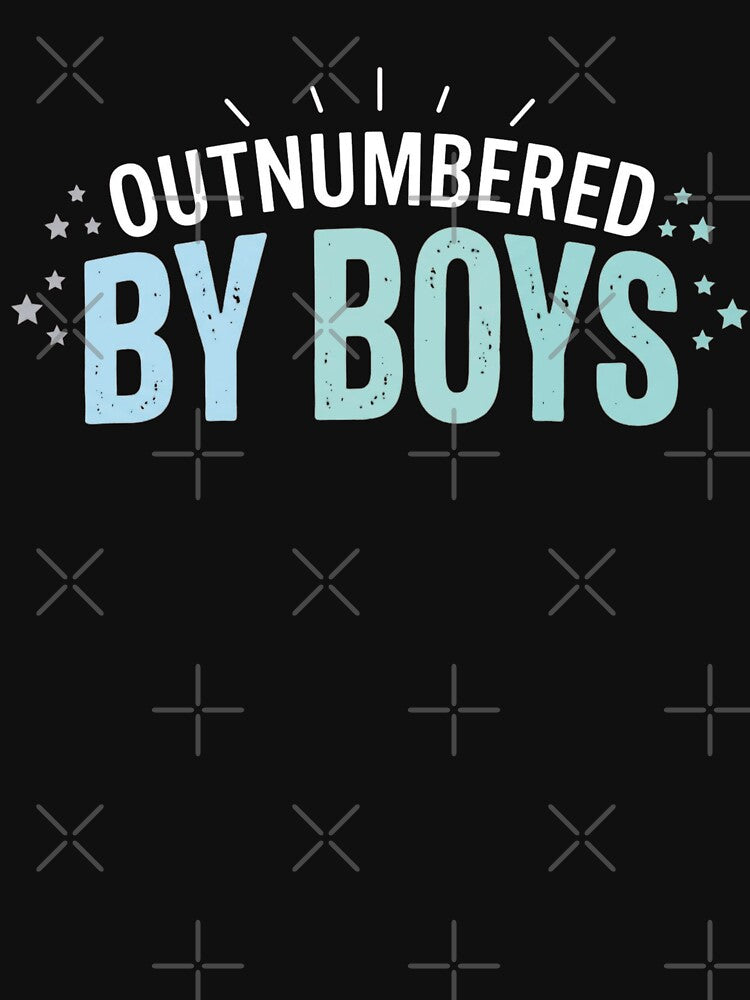 Outnumbered By Boys Mama Funny Boy Mom Chaos Life Mother’s Day Design by bilal sibgui