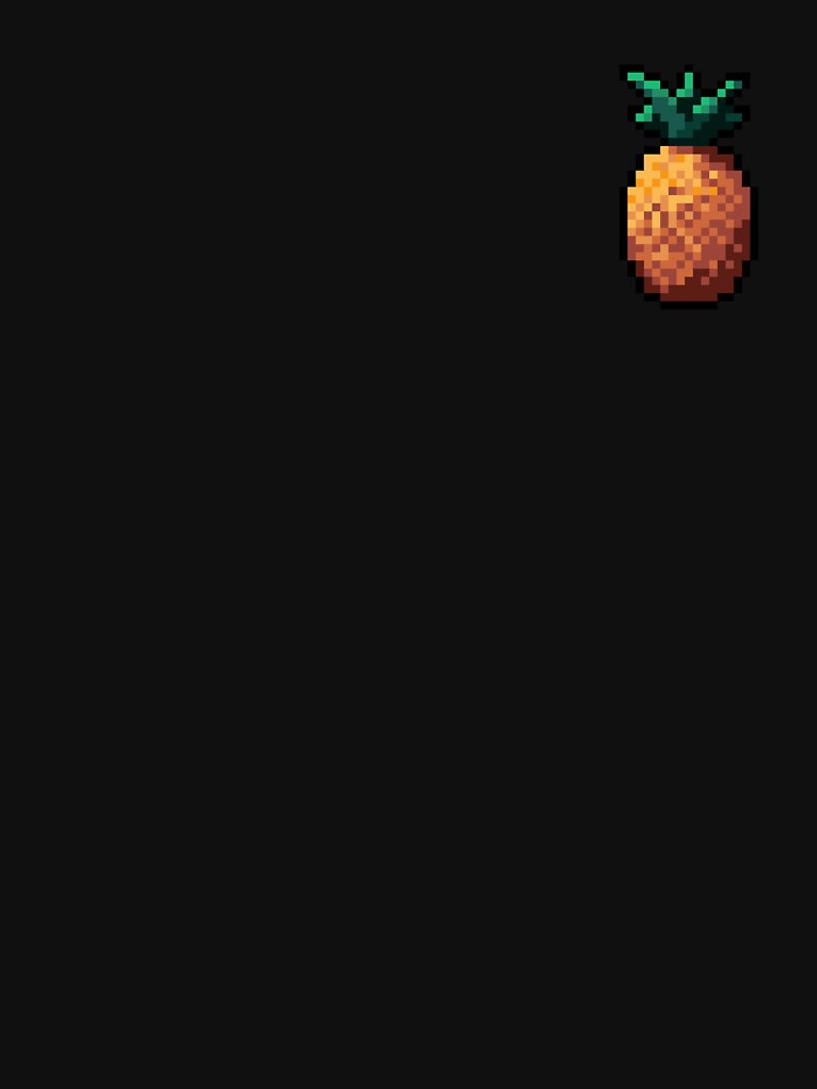 Pixel Pineapple - pixel food art by LittleFoodShop