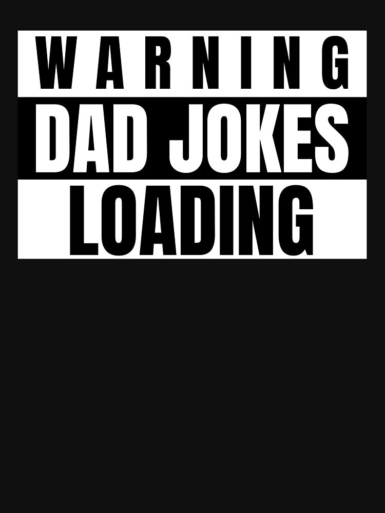 Warning Dad Jokes Loading Funny Dad Joke Shirt Gift for Dad by DesignbyAACreations