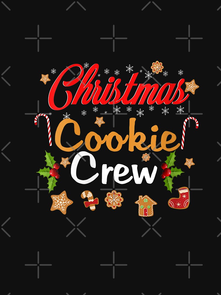 Womens Christmas Baking Team Cookie Crew Bakers Gift V-Neck T-Shirt by BehmeJenell