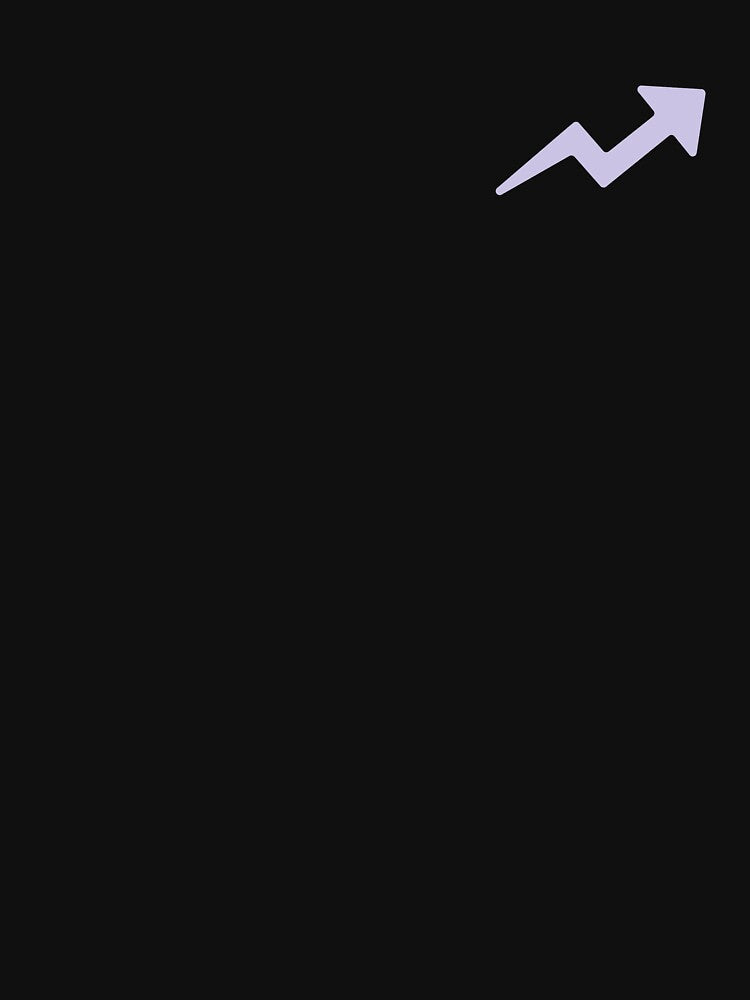 TRENDING UP ARROW (LIGHT PURPLE) by Top10Designs