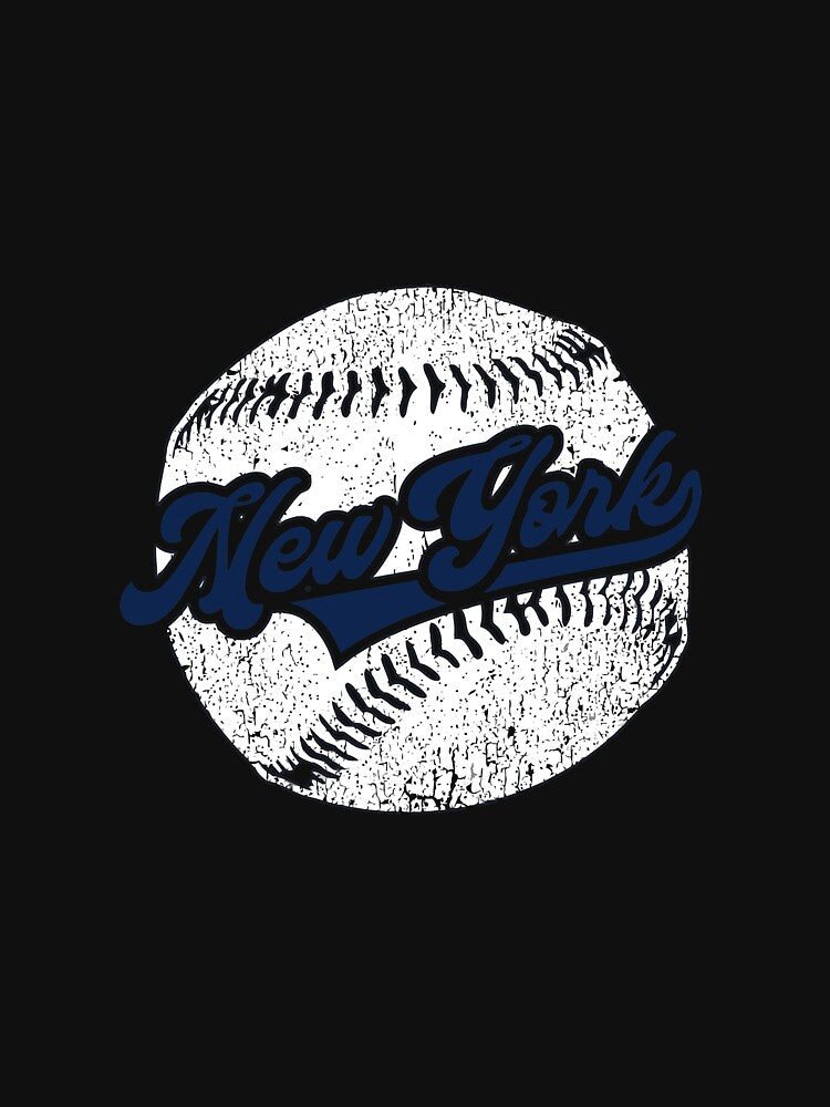 Cool New York Baseball NYC Vintage Distressed Long Sleeve T-Shirt by eaneyjulie