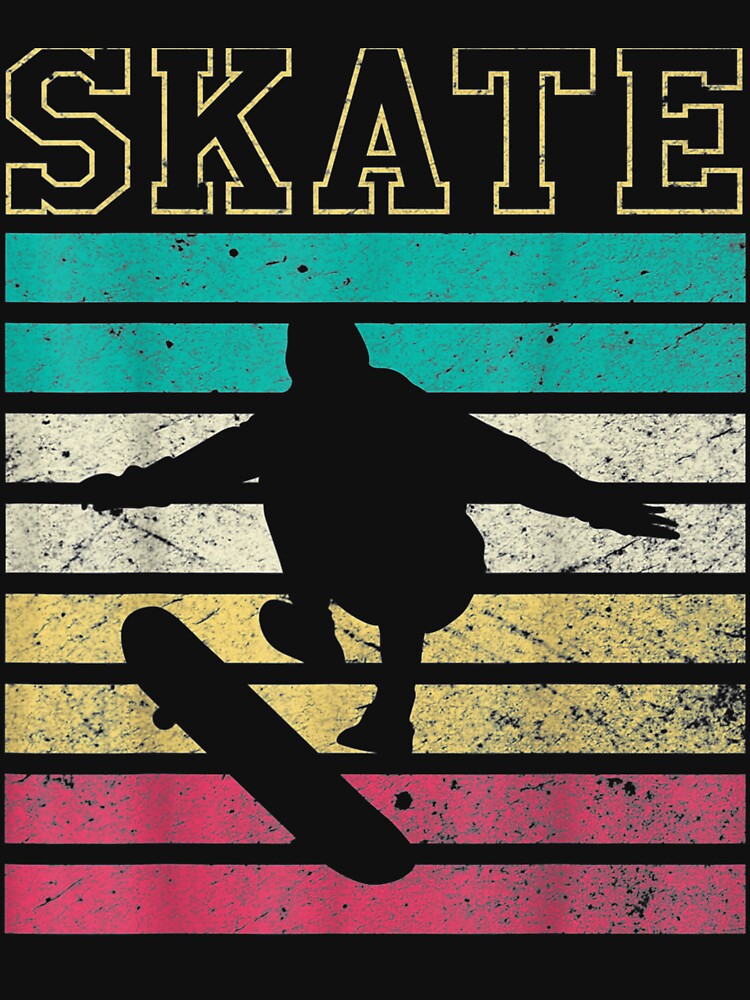 Vintage Skateboarding Skateboarders Retro Skateboard by manidala