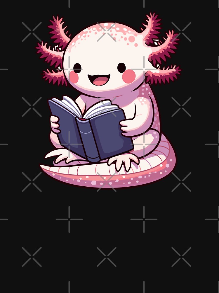 Bookworm Axolotl by WittyVibes