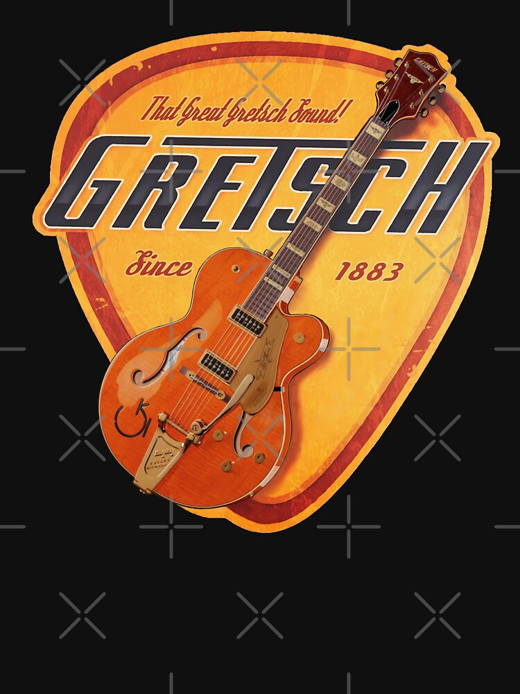 Vintage Gretsch Legendary electric Guitar pick - plectrum Orange 6120 Nashville by Kludoman