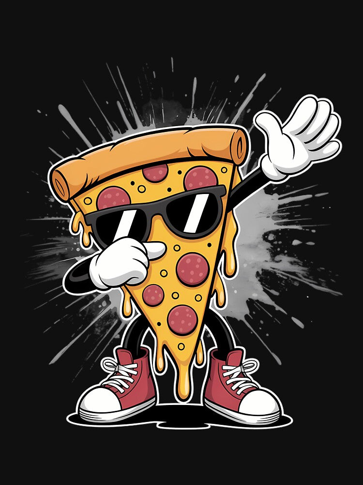 Dabbing Pizza Slice Dance Pizza Toddler Boy Dancing Pizza by TrinaEspinoza