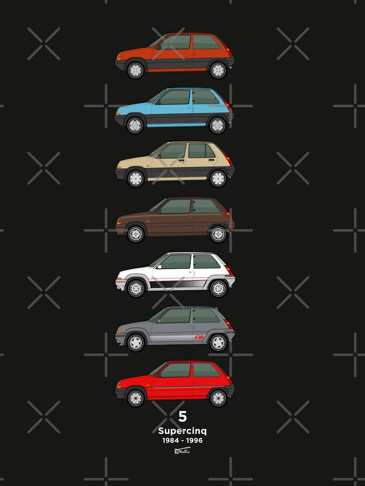Supercinq Classic car collection by RJWautographics