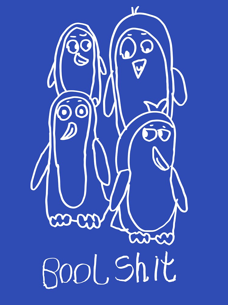 Flight of the Penguins - white by Bool-Shit-Ts