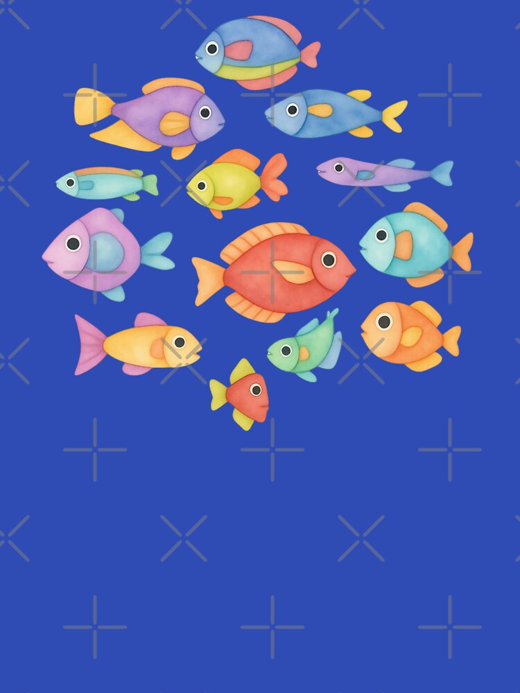 Cute Watercolor Fish by Unhinged Heather