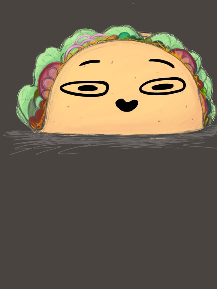 Taco with a funny face by Safawoodsart