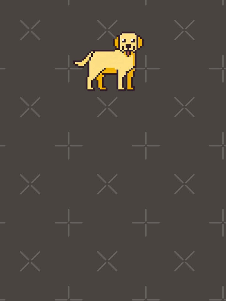 Pixel Art Golden Retriever Sticker by uxcomshop